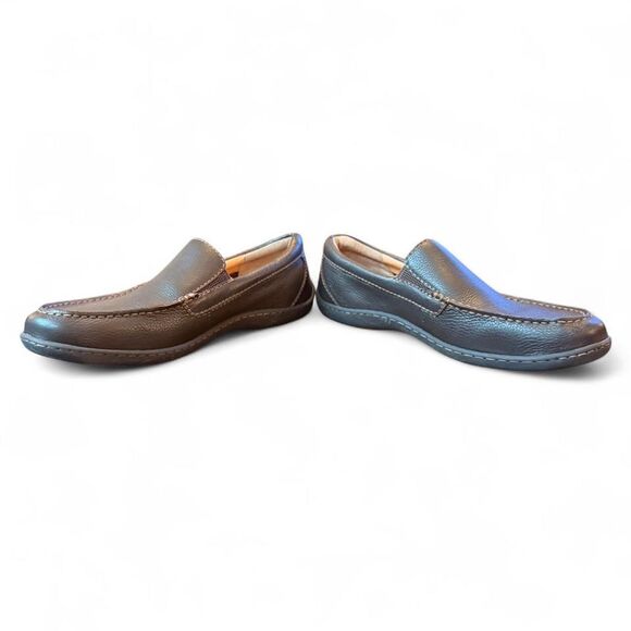 Børn Men’s Brown Pebbled Leather Slip-On Loafers Size 9 Comfort Shoes Moc Toe main image 8